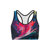 Thumbnail for Paint Stroke Sports Bra