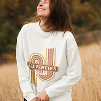 Thumbnail for Womens Retro 70's Crewneck Sweatshirt