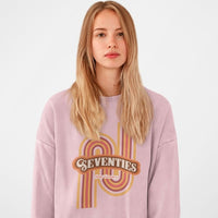 Thumbnail for Womens Retro 70's Crewneck Sweatshirt