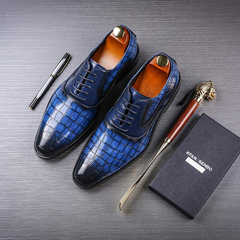 New Men Dress Shoes Shadow Patent Leather Luxury Fashion Groom Wedding Shoes Men Luxury italian style Oxford Shoes Big Size 48