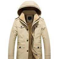 Thumbnail for Mens Hooded Military Style Coat