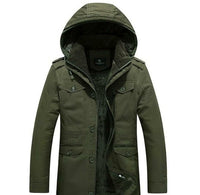 Thumbnail for Mens Hooded Military Style Coat